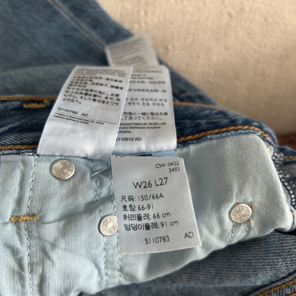 Levi’s Ribcage Straight Ankle jeans size 26 - Picture 8 of 9